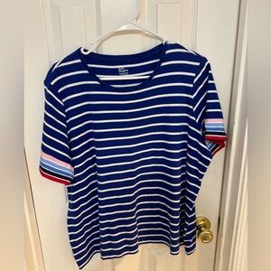Kim Rogers Perfectly Soft Striped Tee